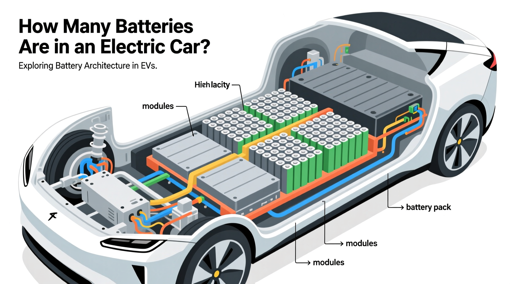 how many batteries are in an electric car