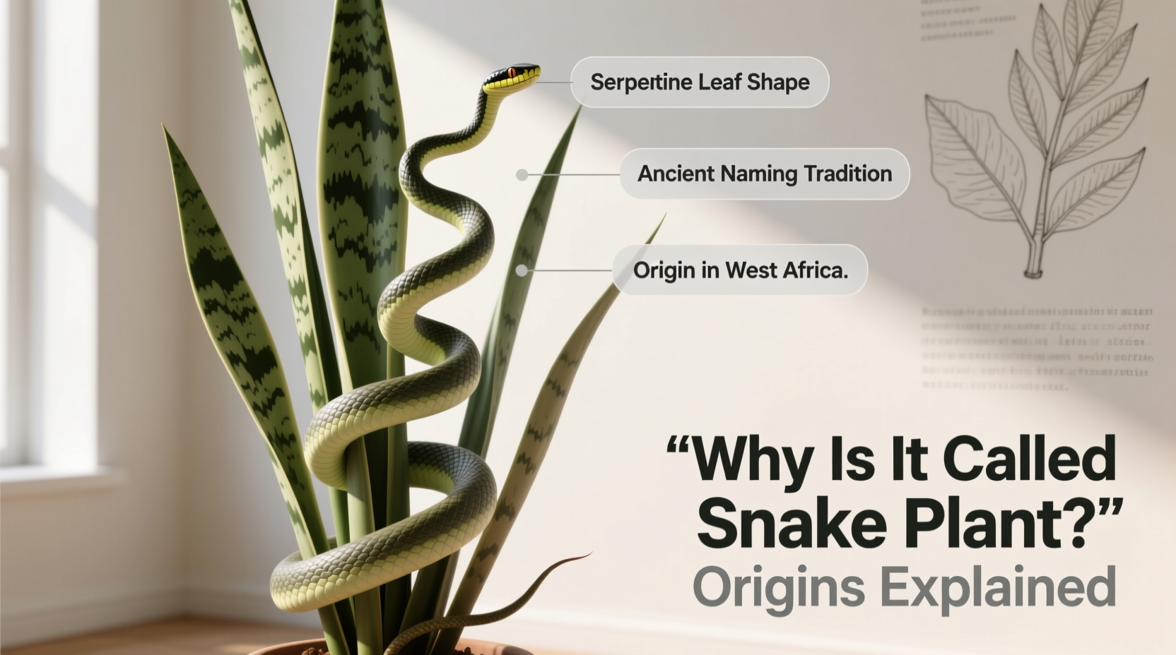 Why Is It Called Snake Plant? Origins Explained