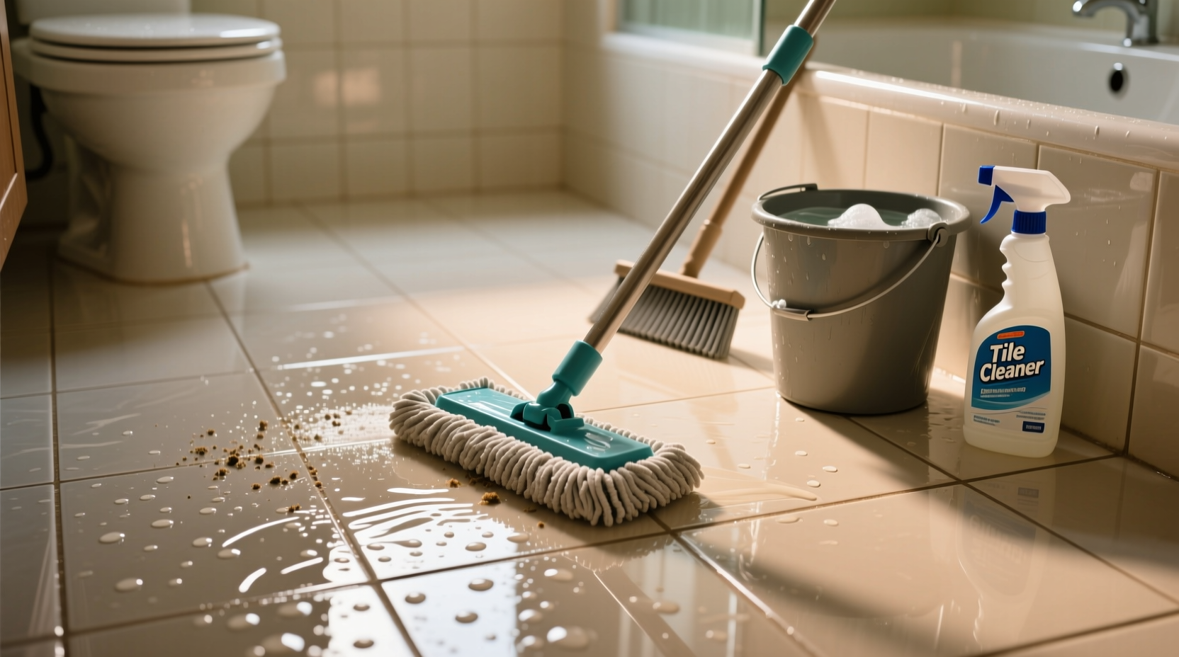 how to clean tile flooring