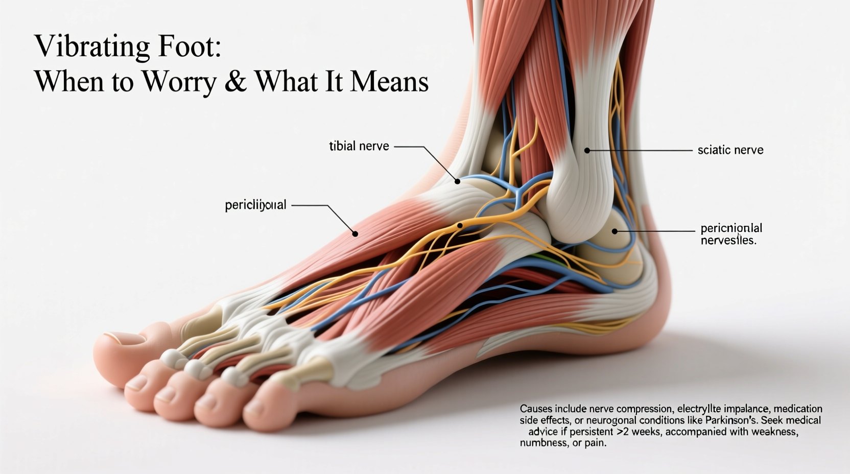 vibrating foot causes when to worry and what it means