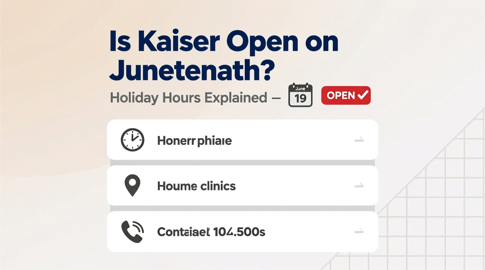 is kaiser open on juneteenth