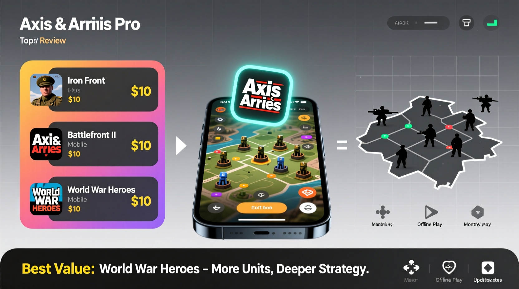 is axis allies on iphone worth the 10 or are there better war games for my phone