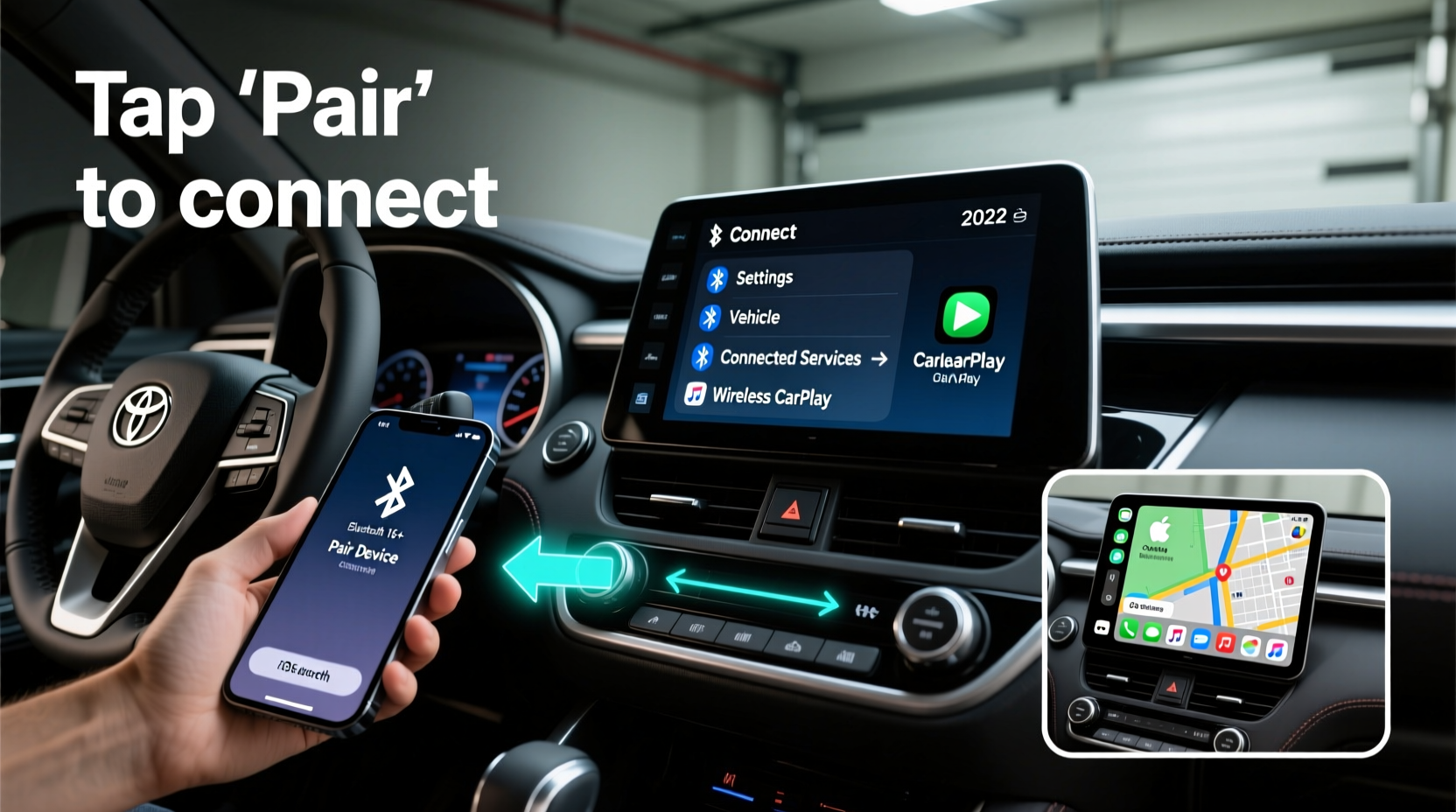 rav4 2022 wireless carplay install