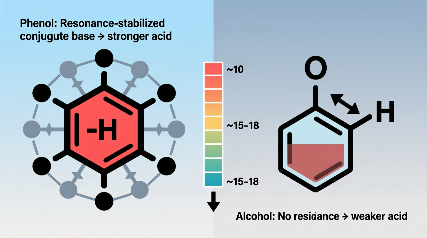 phenols vs alcohols understanding the acidity difference