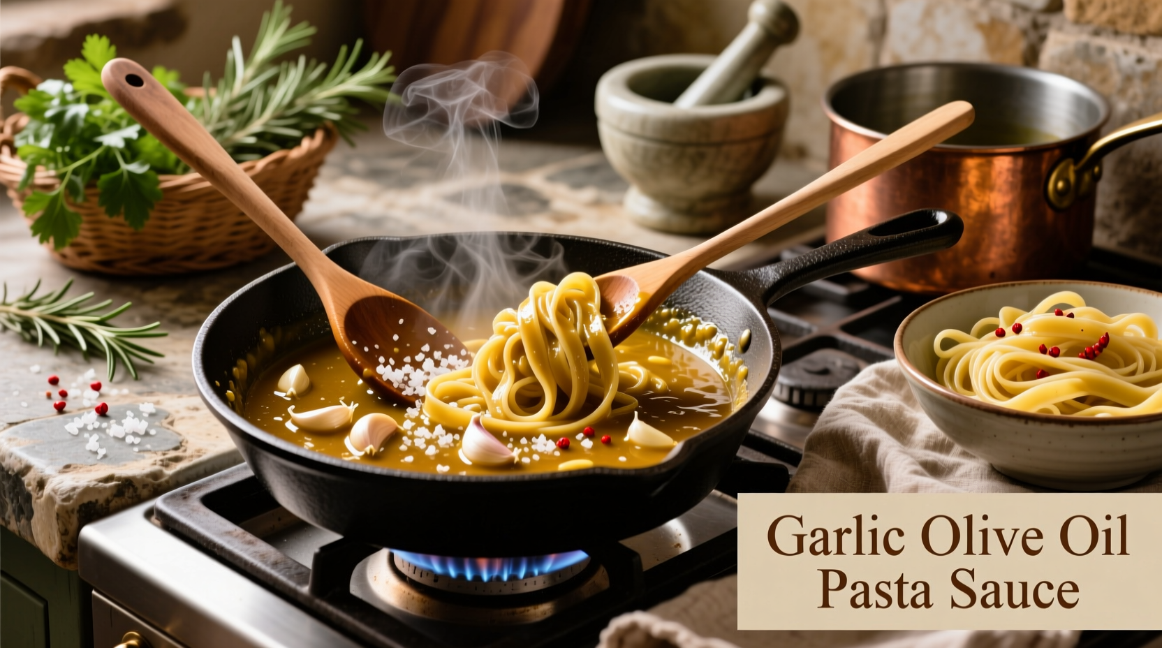 Perfect Garlic Olive Oil Pasta Sauce Recipe & Techniques