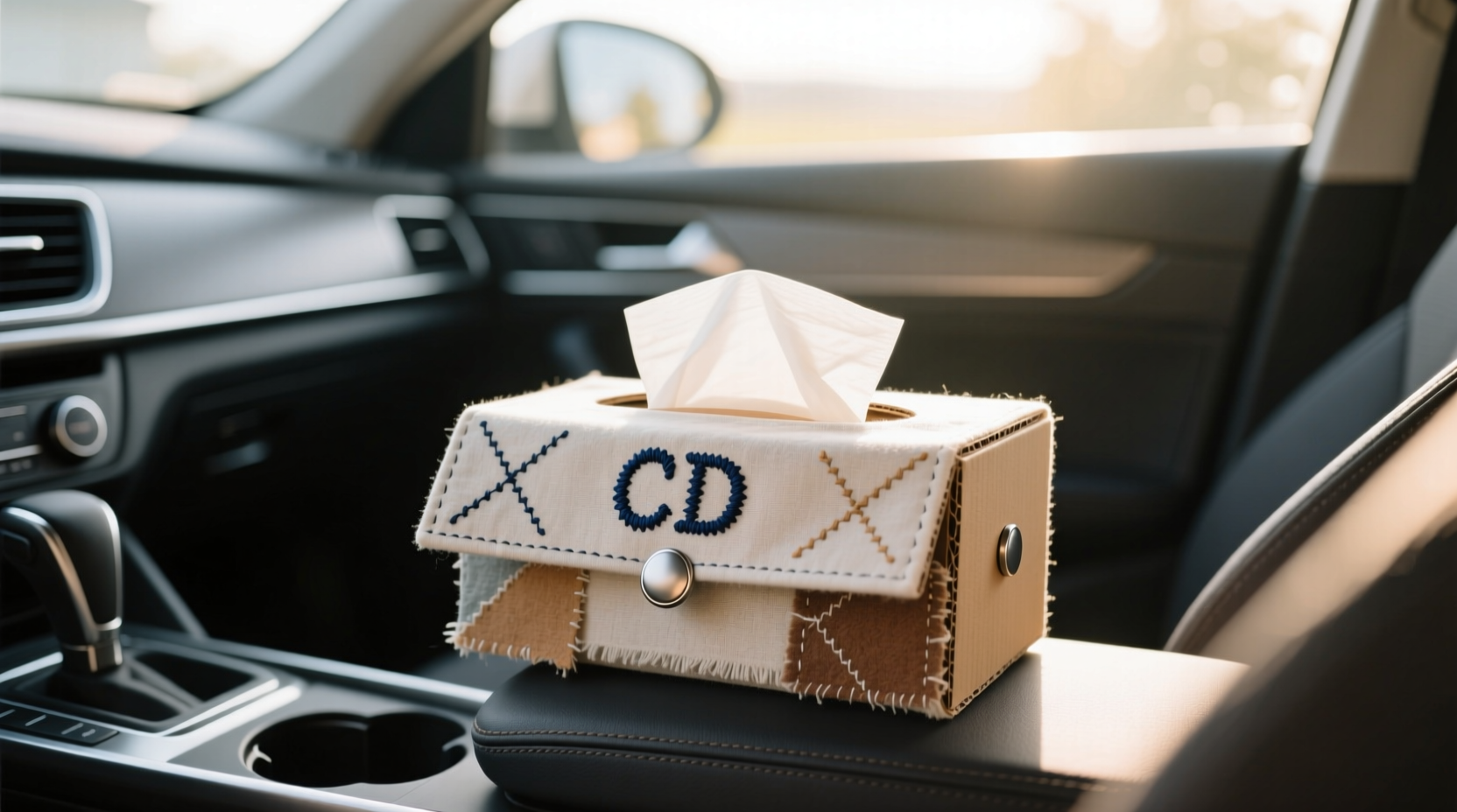 creative and practical diy car tissue box covers you can make at home