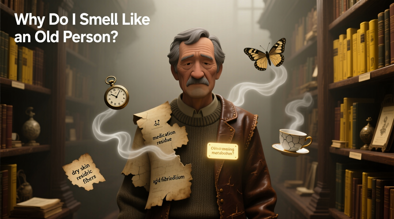 why do i smell like an old person causes solutions