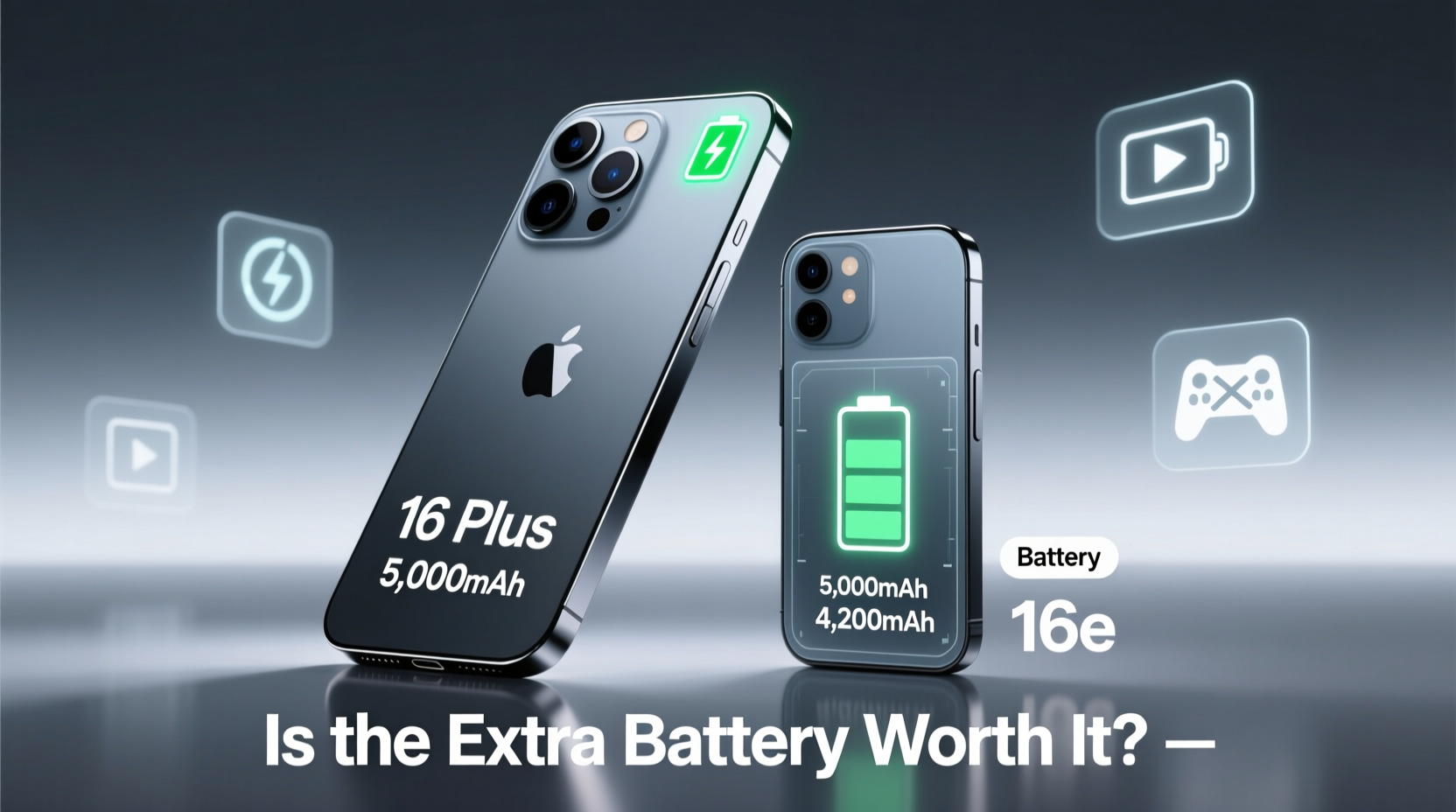 iphone 16 plus vs 16e battery is the bigger phone really worth it for the extra juice