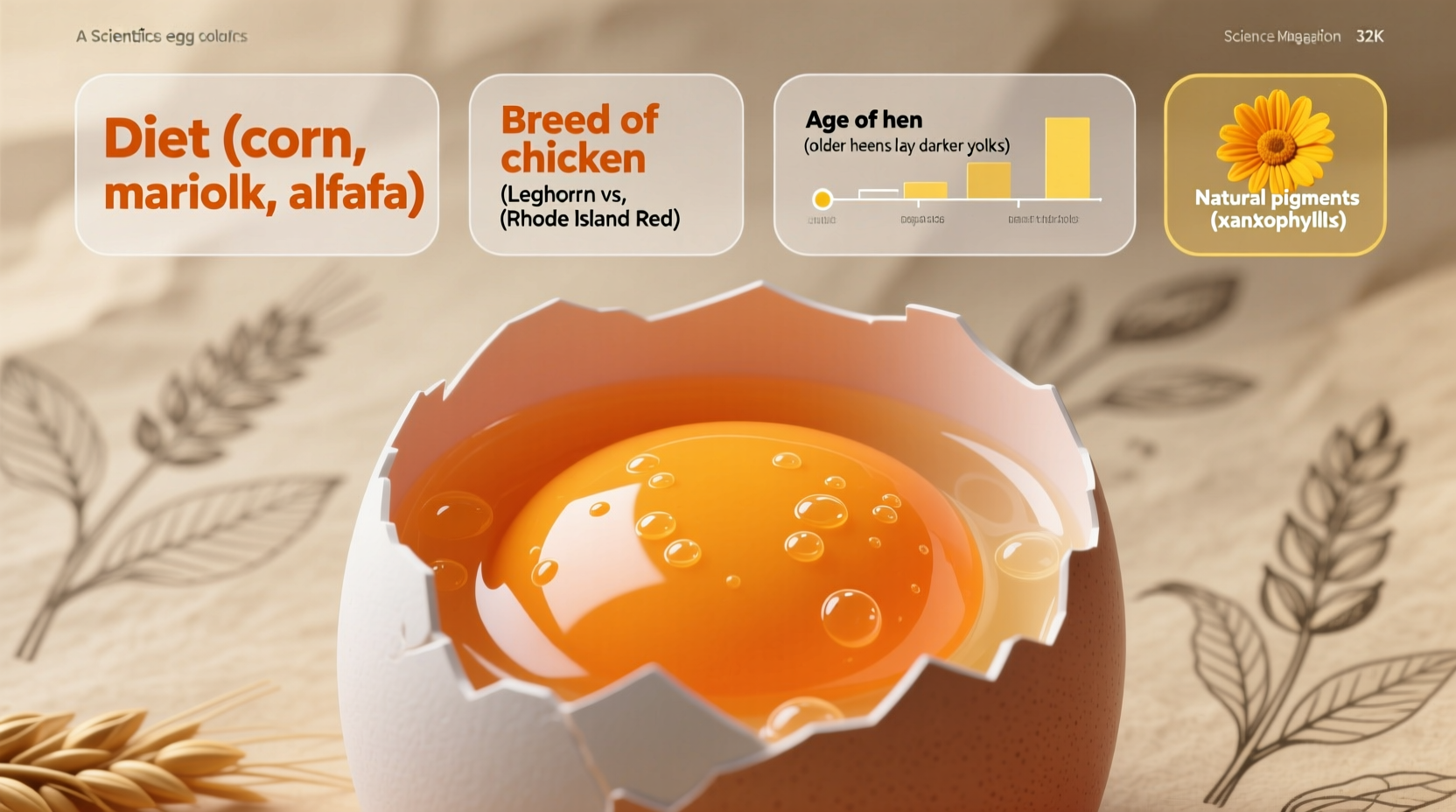 why are my egg yolks orange color meaning factors