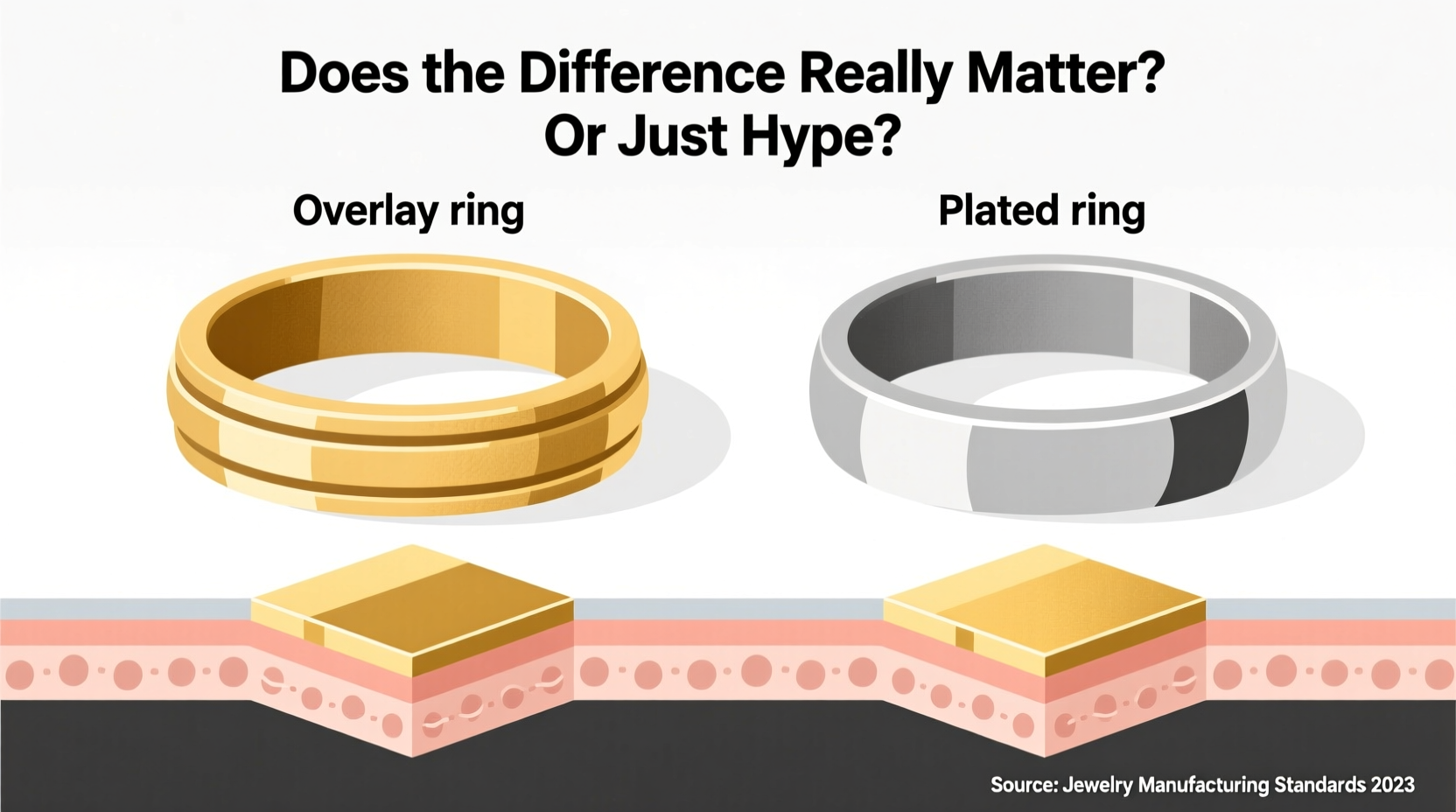 overlay ring vs plated ring does the difference really matter or is it just hype