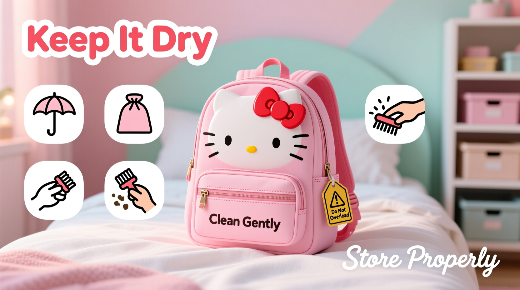 essential tips to safeguard your hello kitty backpack from damage and extend its lifespan