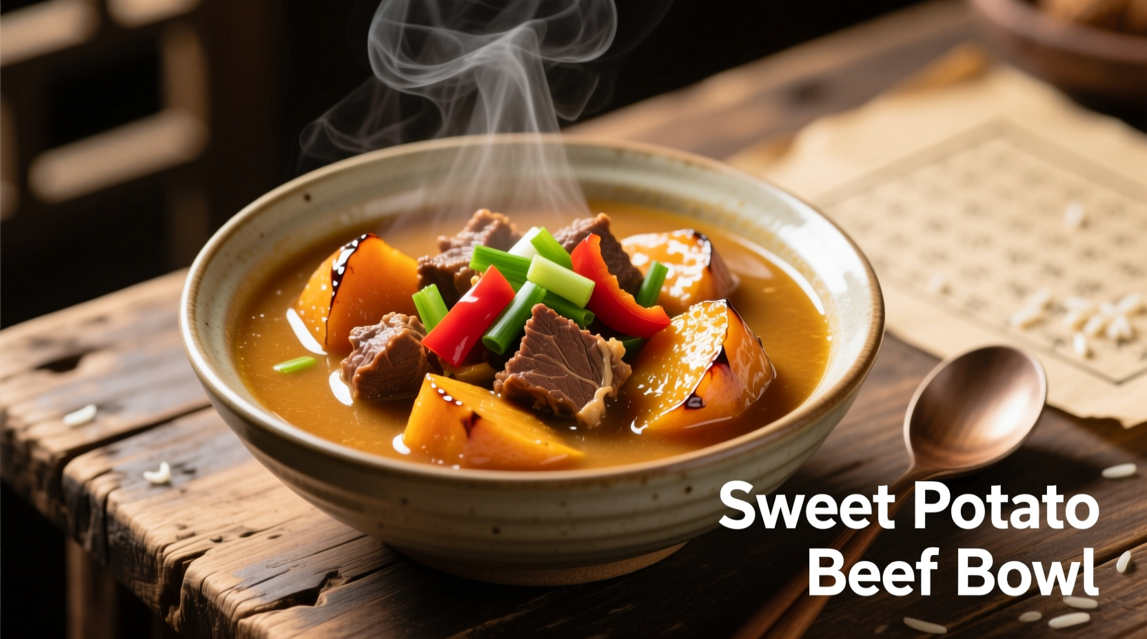 sweet potato beef bowl