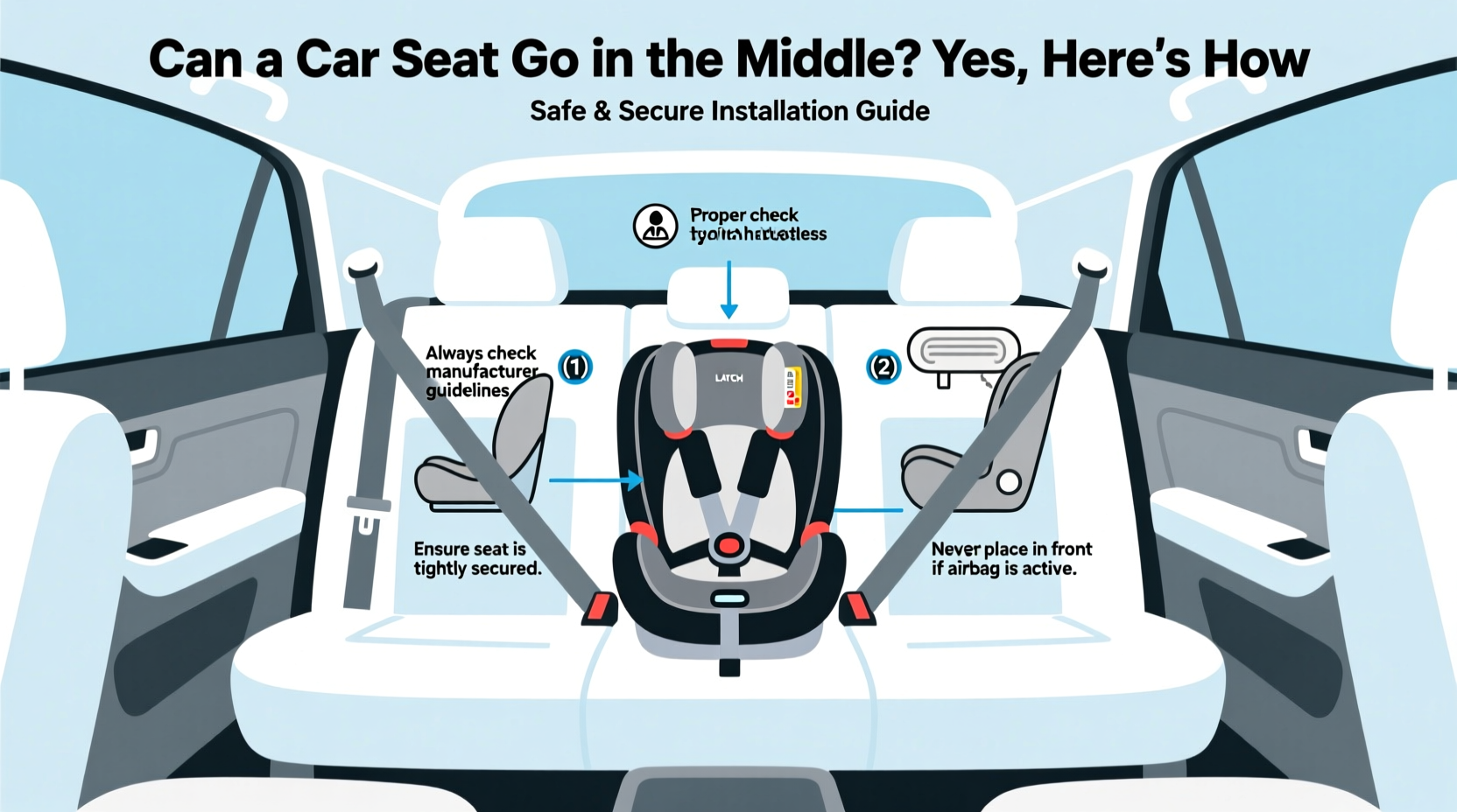 can a car seat go in the middle
