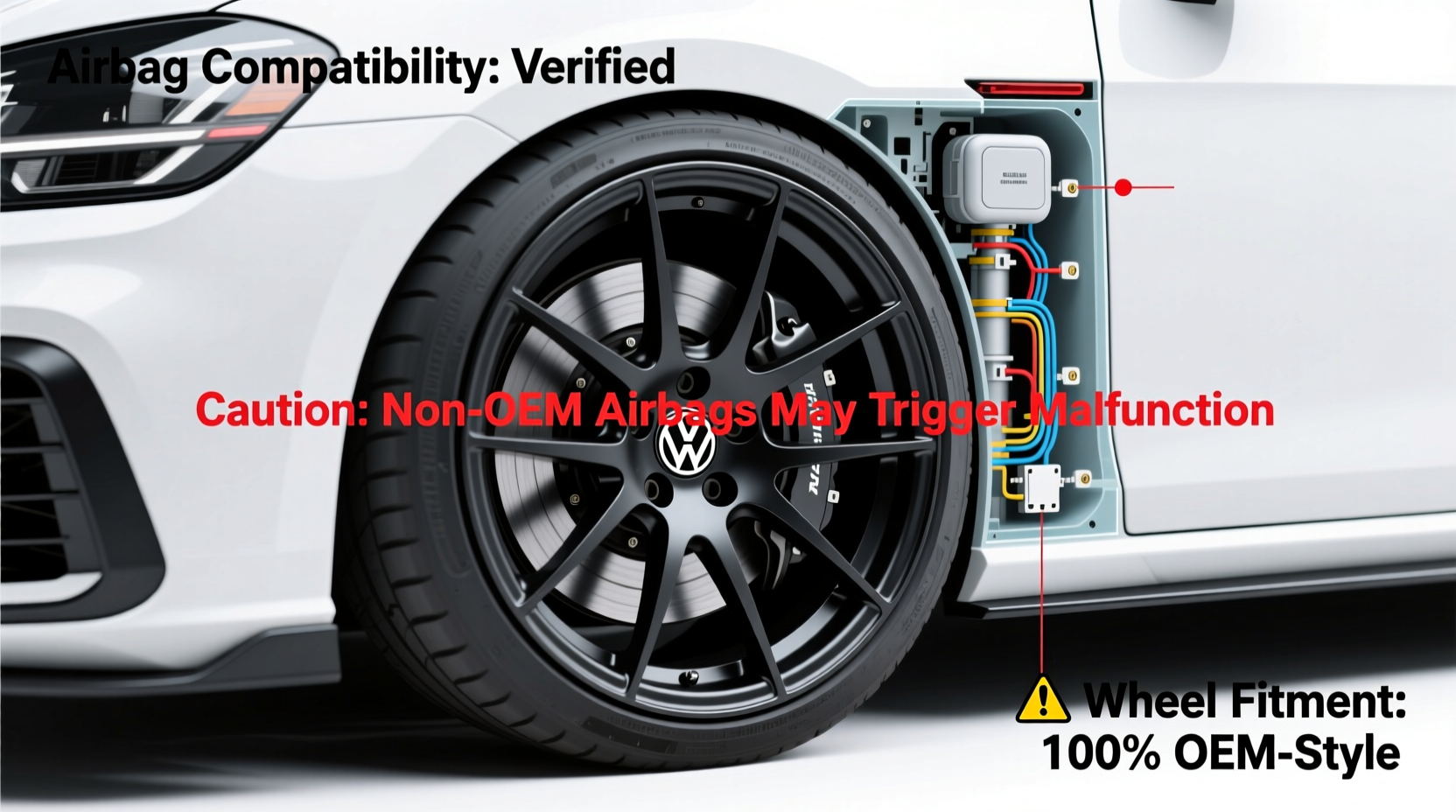 golf gti aftermarket wheel airbag