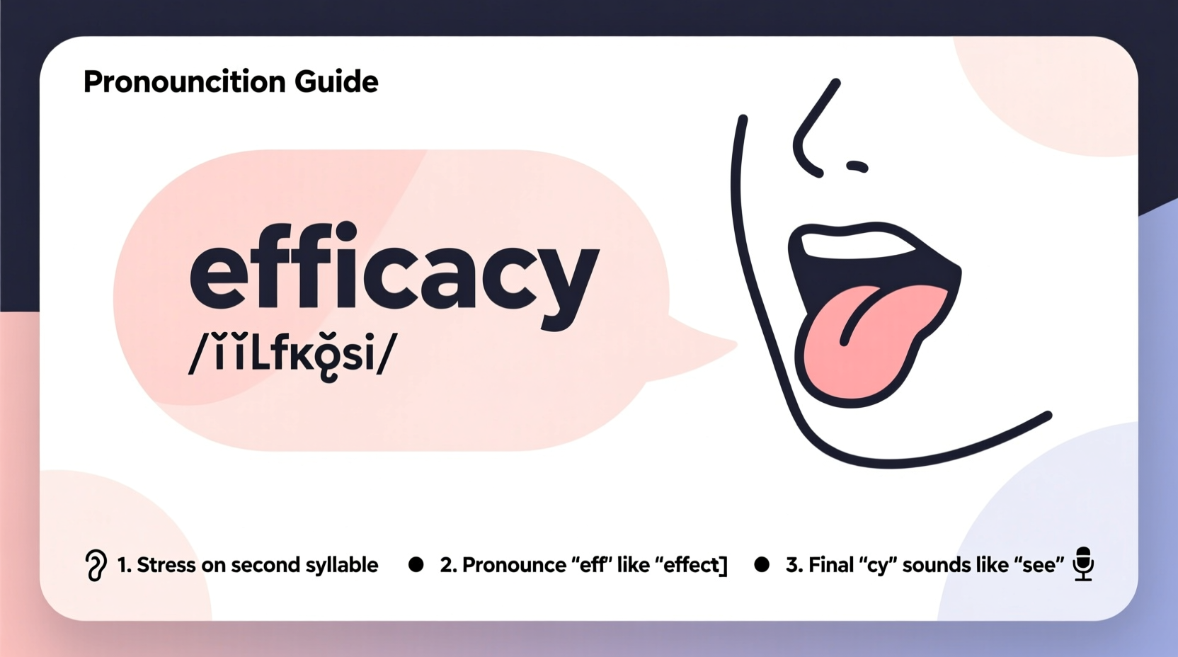 mastering the pronunciation of efficacy a simple guide for clear communication