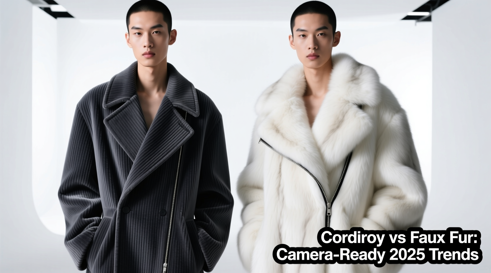 corduroy collar or faux fur which coat looks better on camera in 2025
