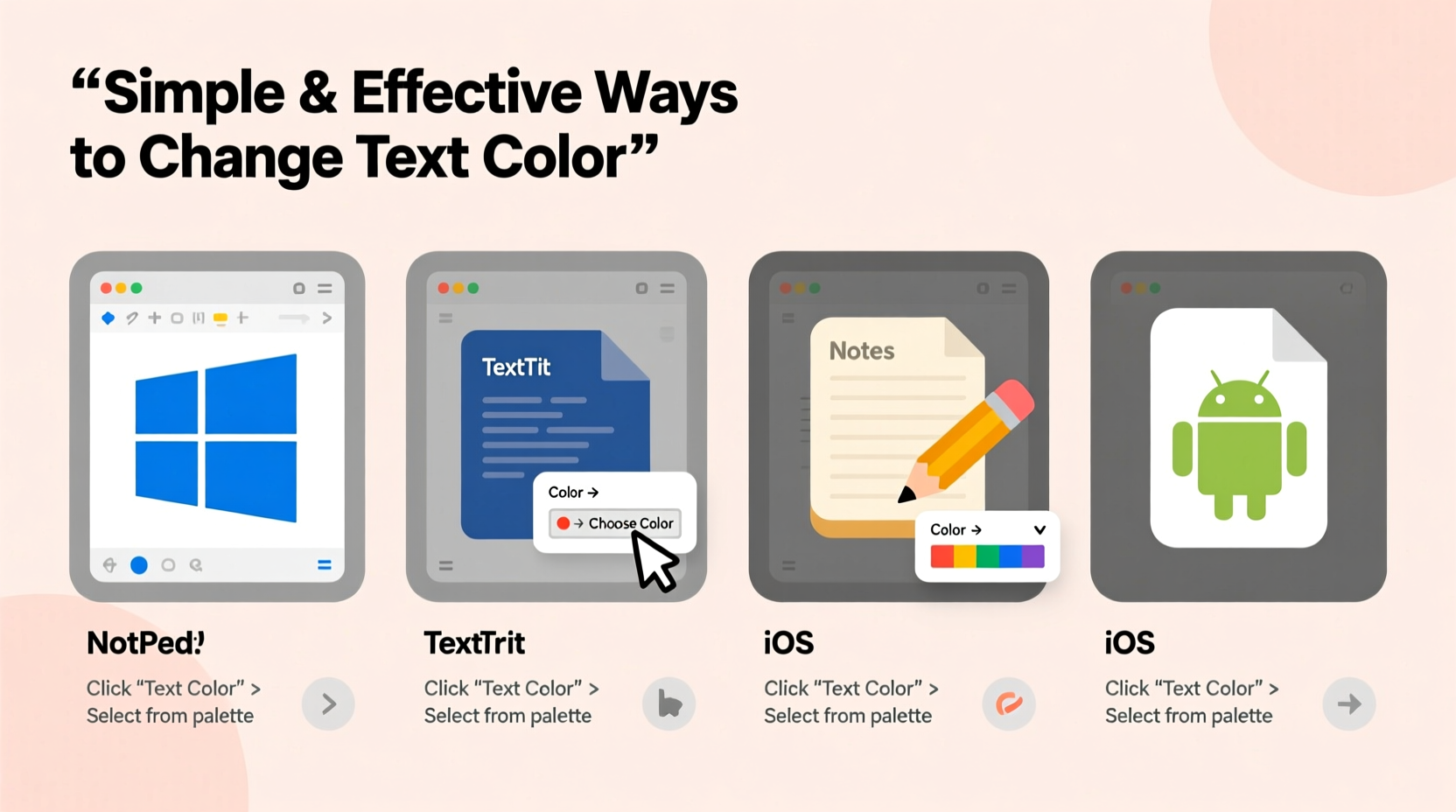 simple and effective ways to change text color across different platforms