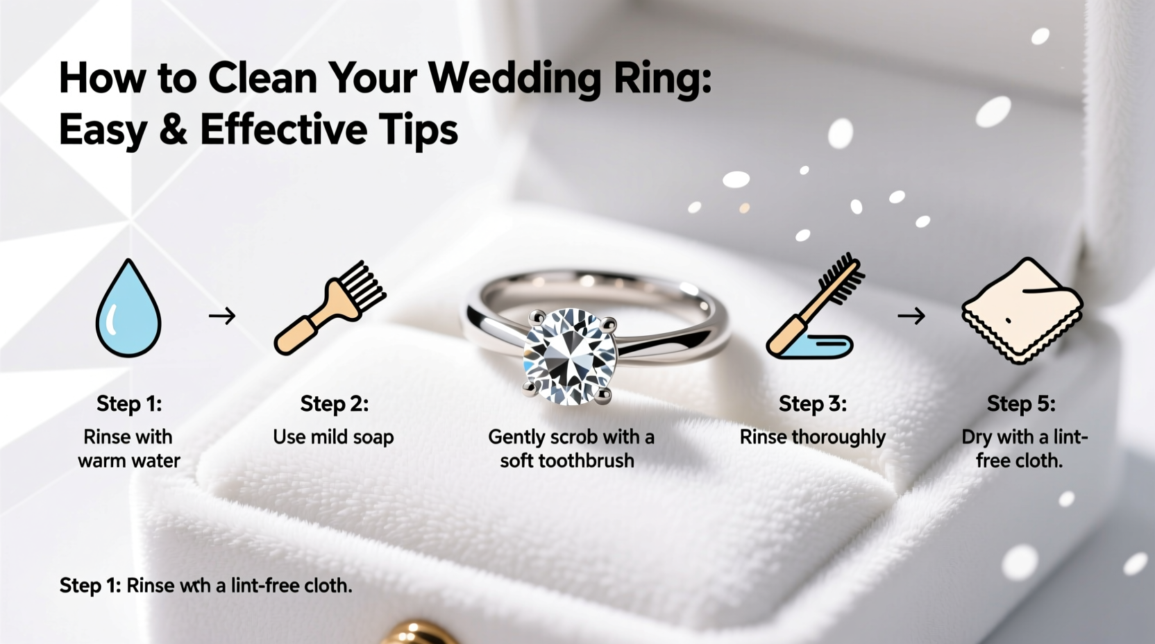 how to find the best way to clean a wedding ring with easy tips