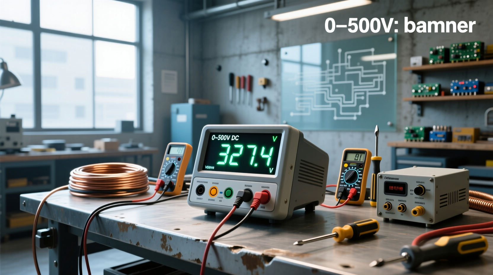 0–500v dc digital voltmeter guide