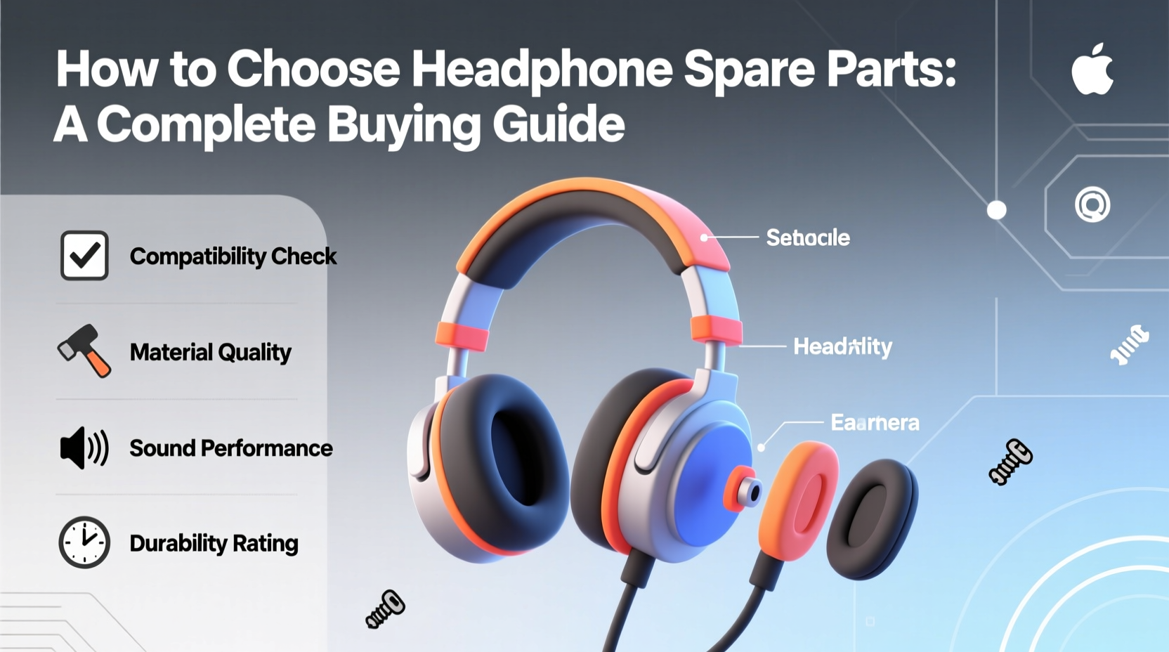 headphone spare parts