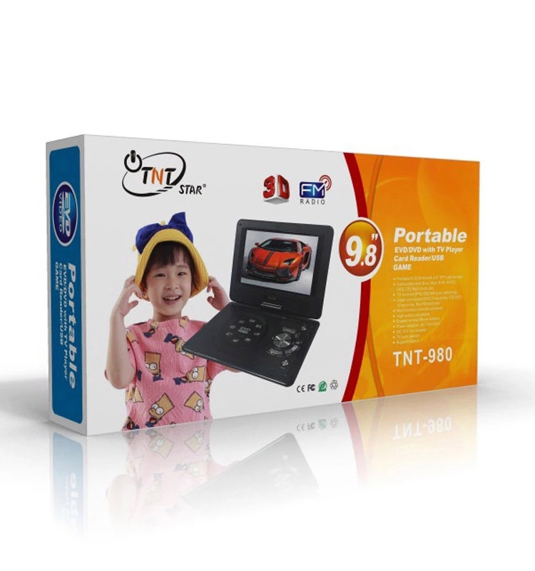 TNT STAR TNT-980 ポータブルDVDプレーヤー 9.8インチ Lecteur DVD portable TNT STAR TNT-980, nouveau design, 9,8 pouces