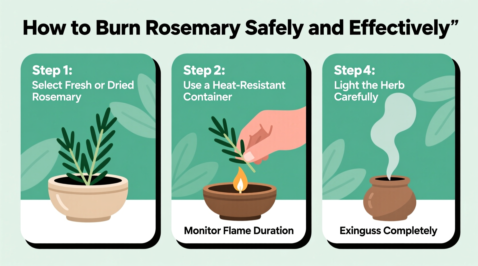 How to Burn Rosemary Safely and Effectively