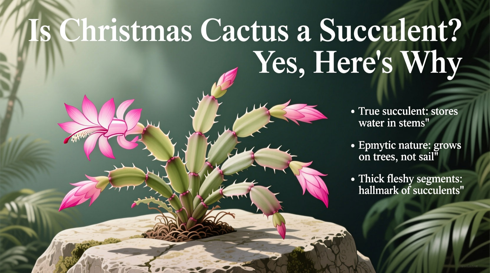 Is Christmas Cactus a Succulent? Yes, Here's Why
