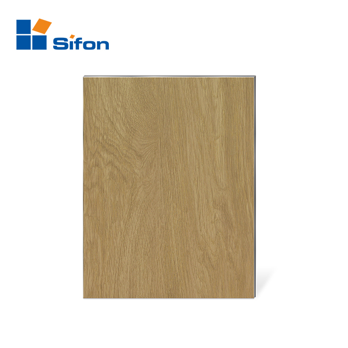 Hotel cladding wall decoration 3mm wooden aluminum composite panel acp sheet