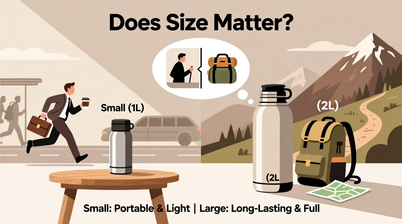 struggling to pick a thermos size small vs large does it even matter