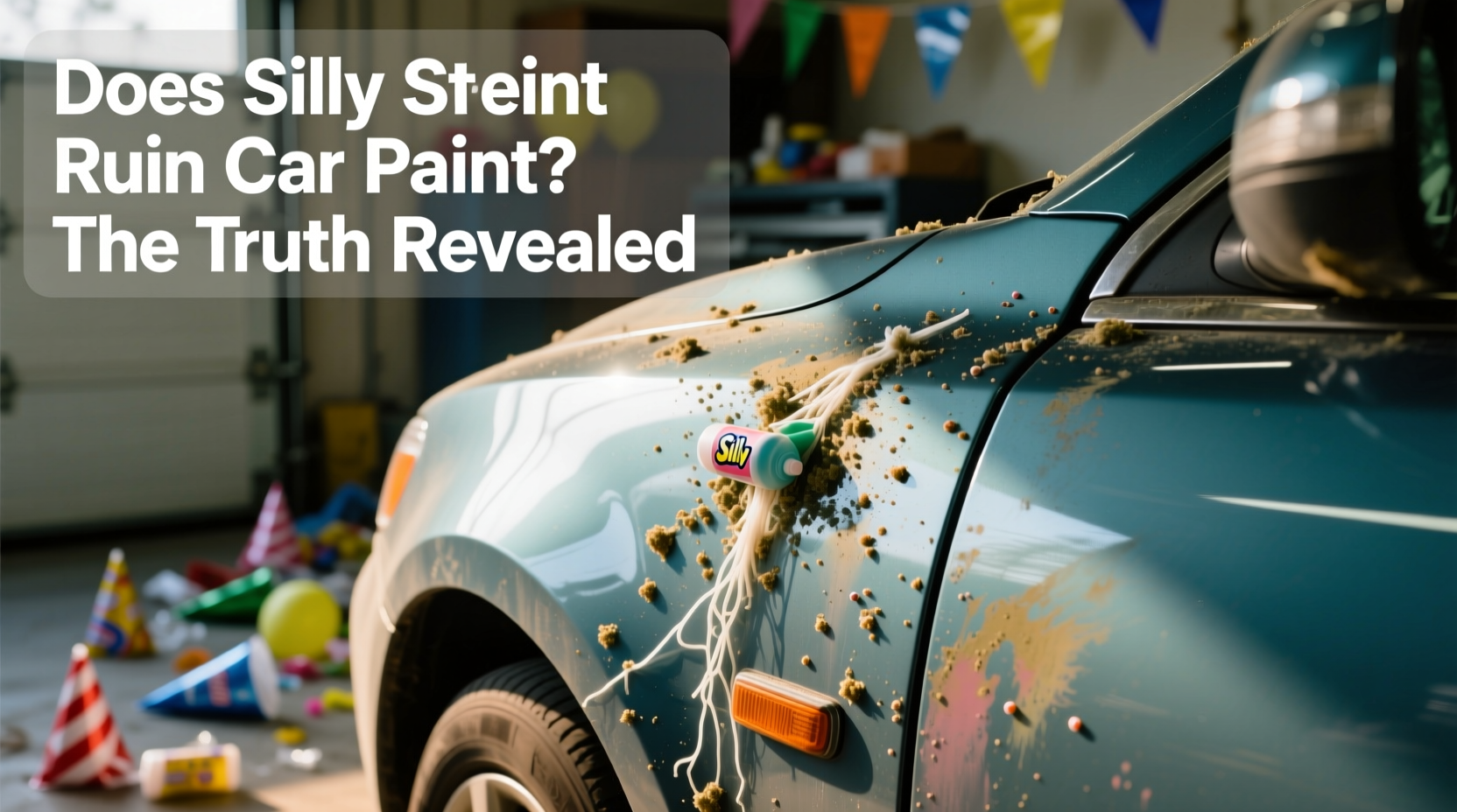 does silly string ruin car paint