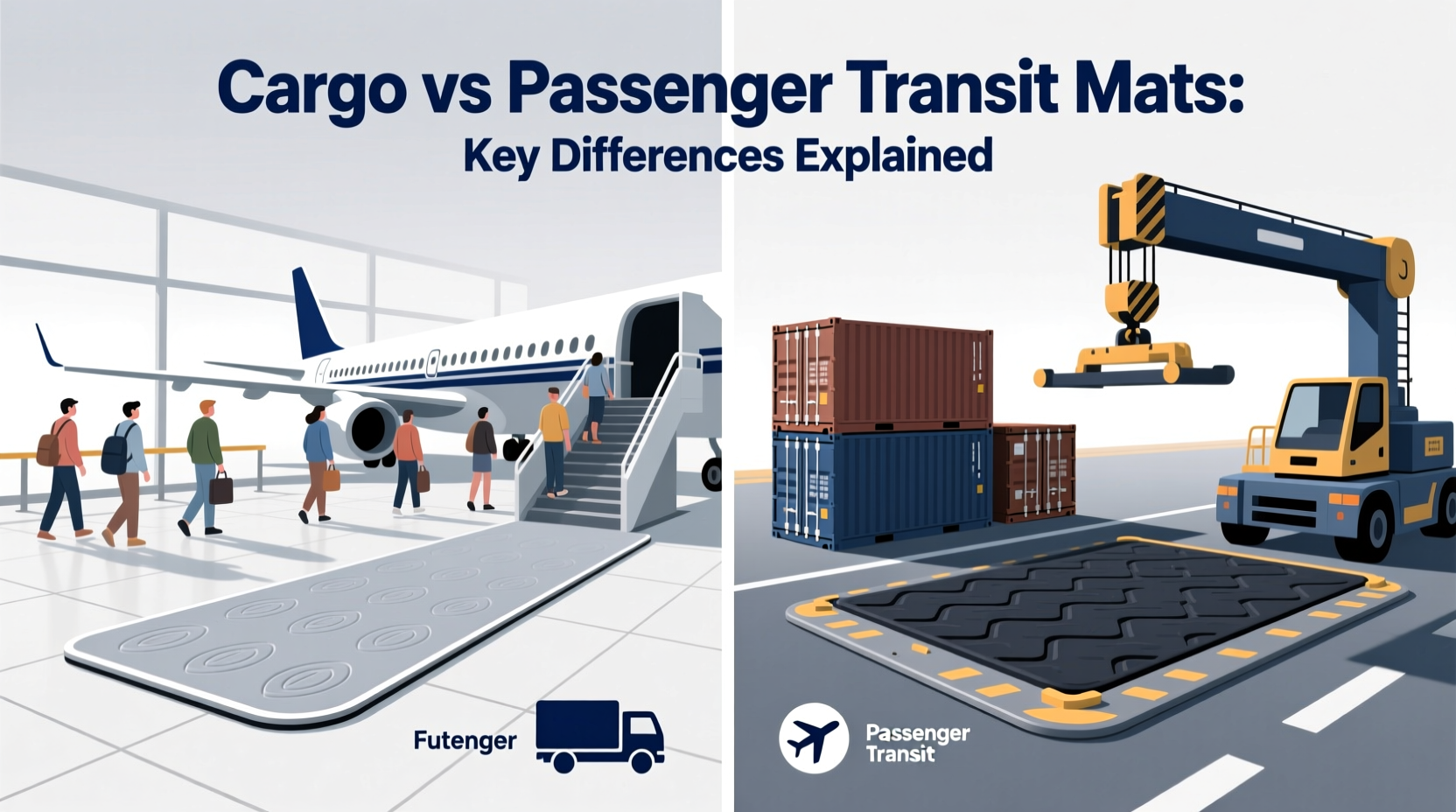 cargo vs passenger transit mats