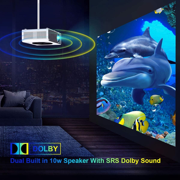 Full HD 1080P Projector Support 4K 7200 Lumens High Brightness Home Cinema Projector