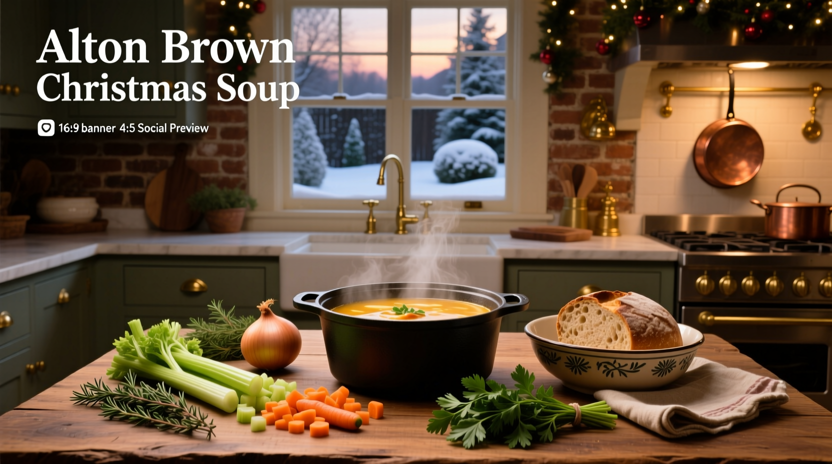 alton brown christmas soup guide