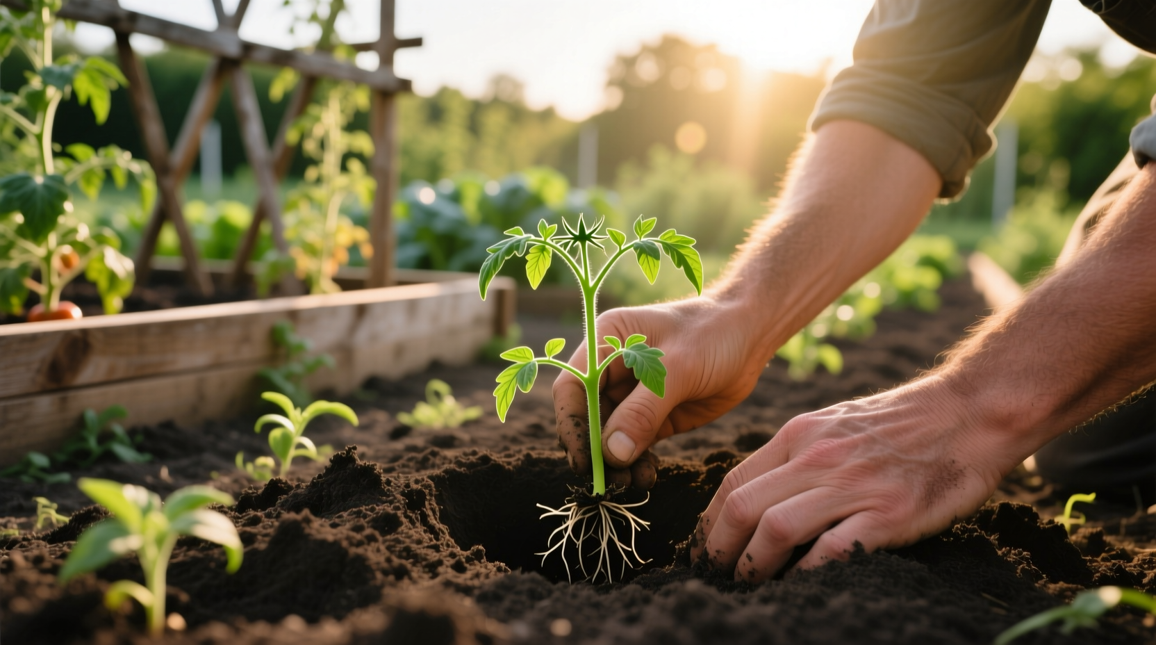 planting tomato plants