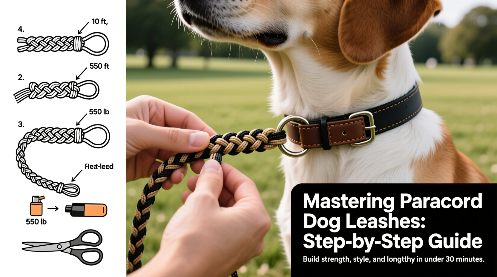 mastering paracord dog leashes a step by step guide to braiding durable and stylish leads