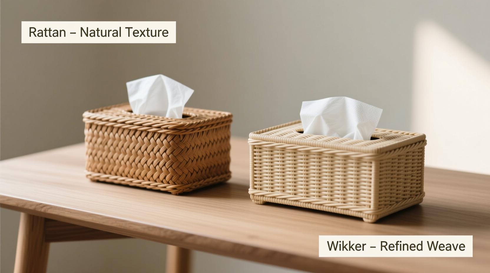rattan vs wicker tissue box is one actually better for hiding ugly tissue boxes