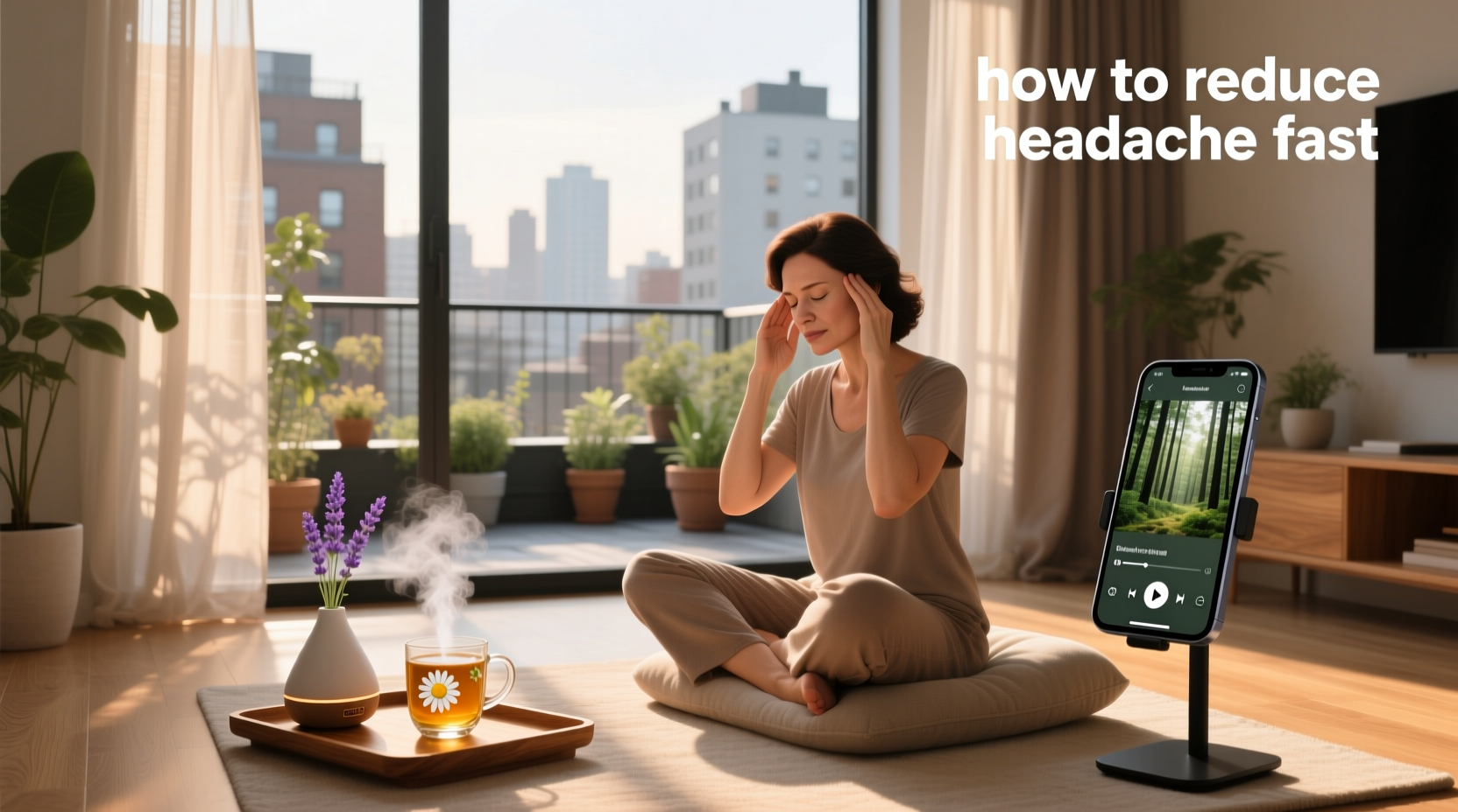 how to reduce headache fast natural immediate relief tips