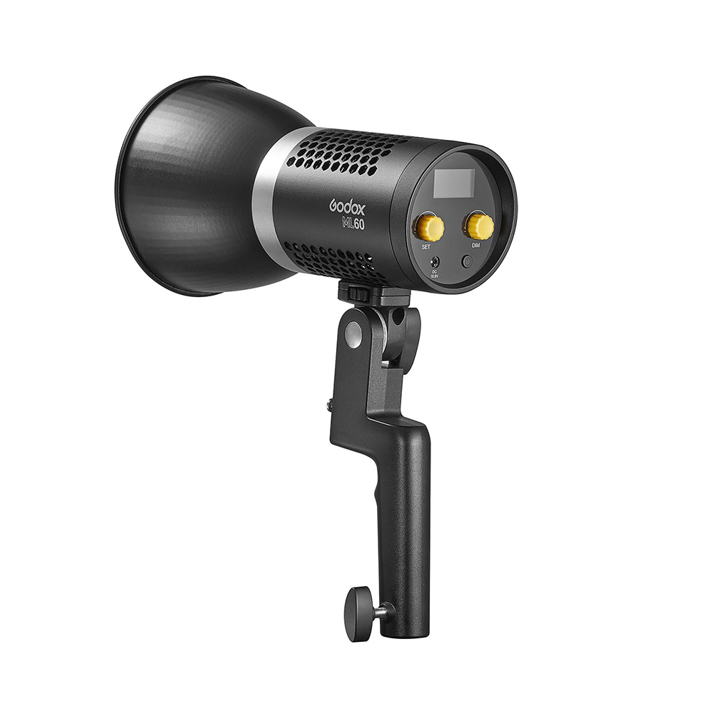 godox ml60 60w led摄像灯静音模式便携式亮度影楼摄影照明户外led灯