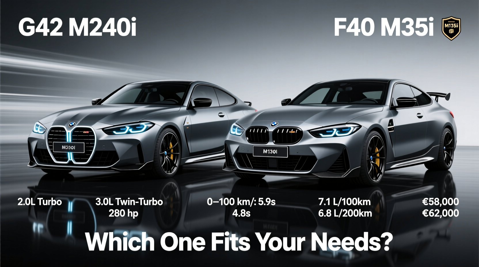 g42 m240i vs f40 m135i