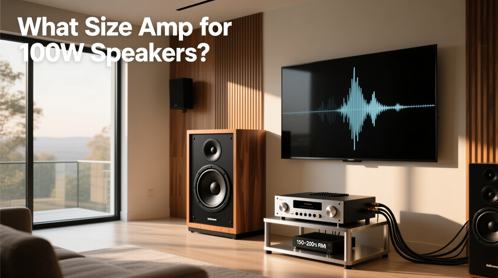 100 watt subwoofer with wireless input and volume knob