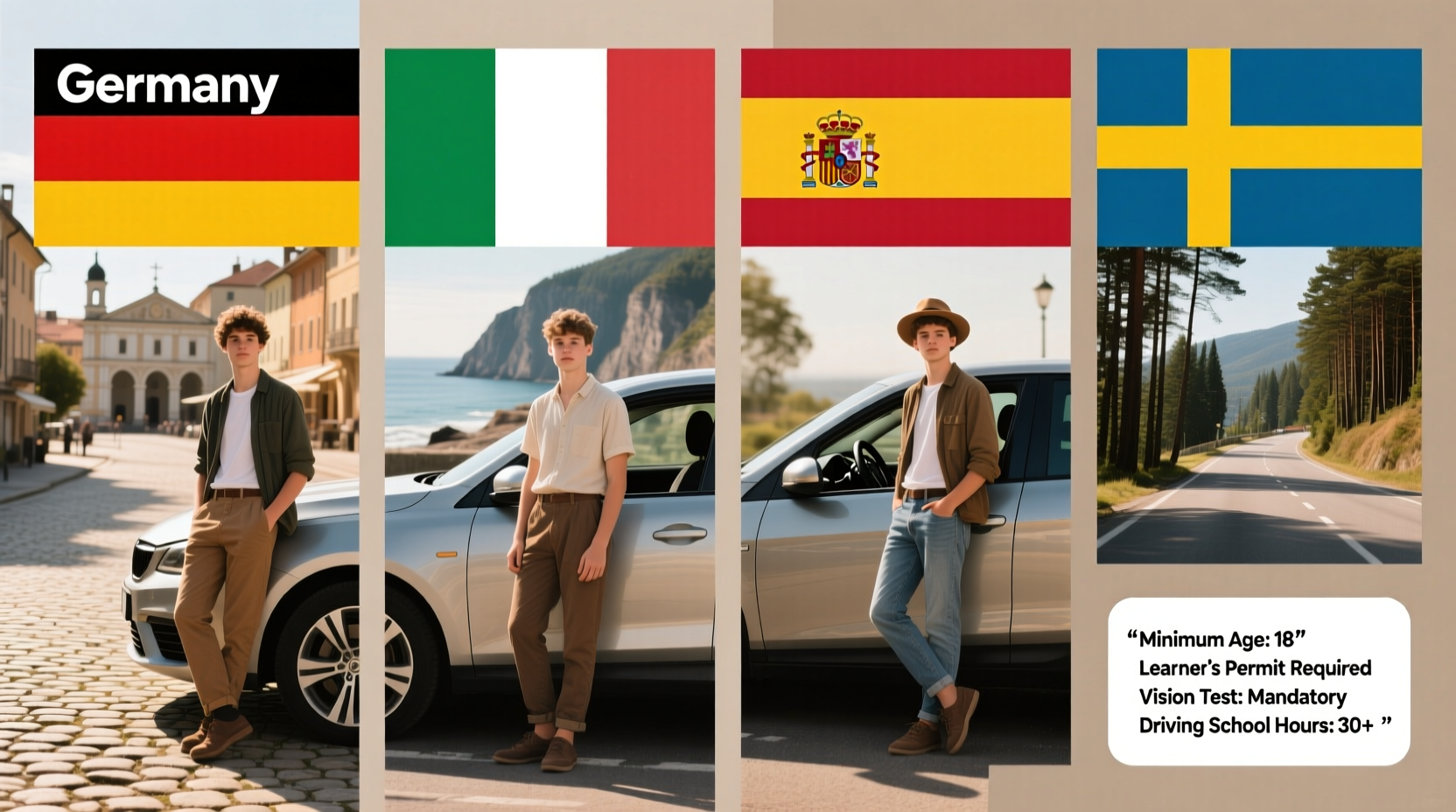 Europe New Drivers Legality: Rules, Ages & Requirements