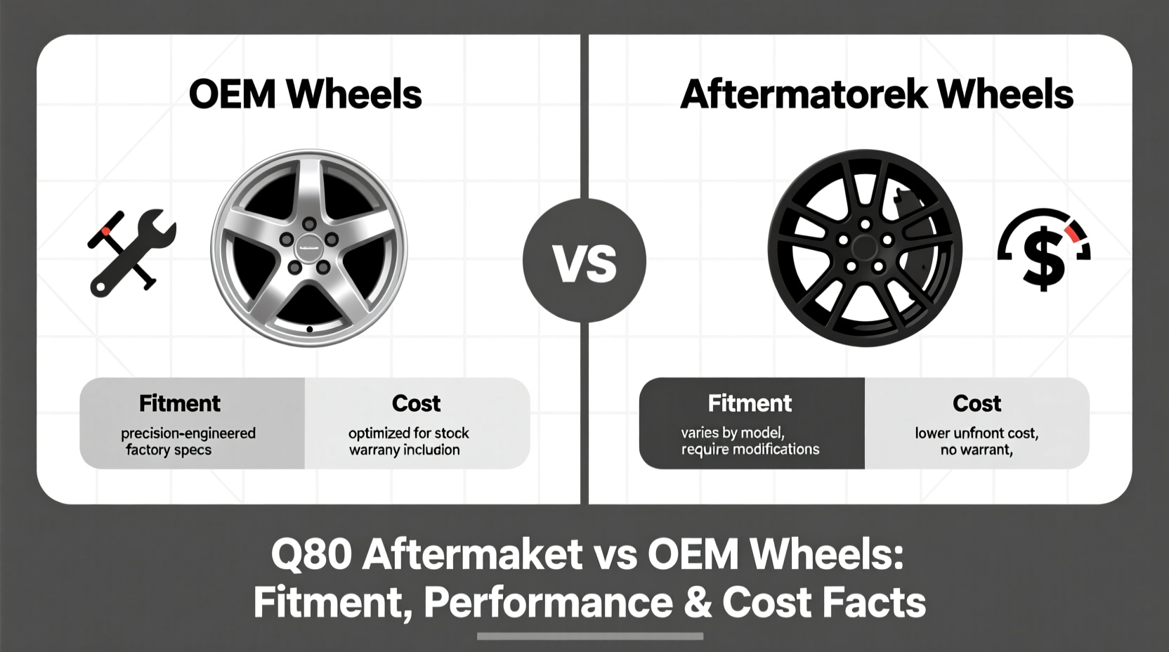 q60 aftermarket vs oem wheel