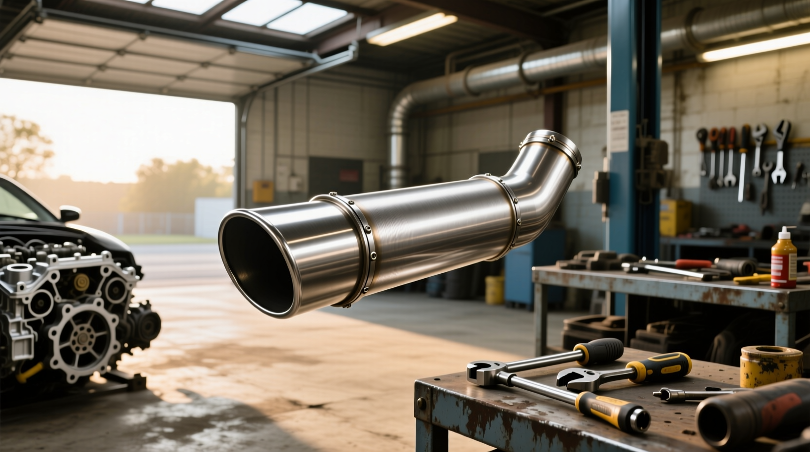 3 inch stainless exhaust pipe guide