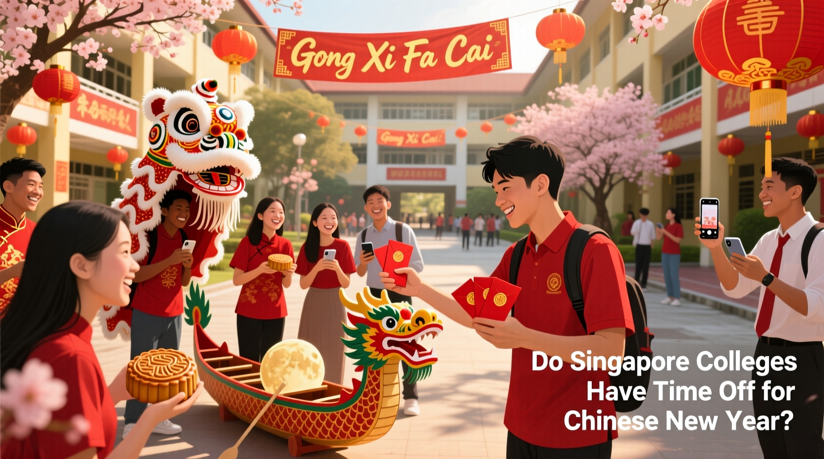 do singapore colleges have time off for chinese new year