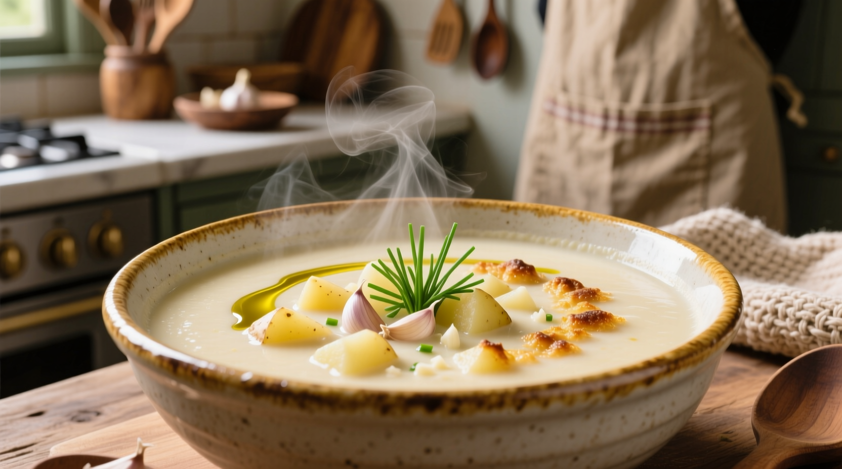 Perfect Garlic Potato Soup Recipe: Creamy & Comforting