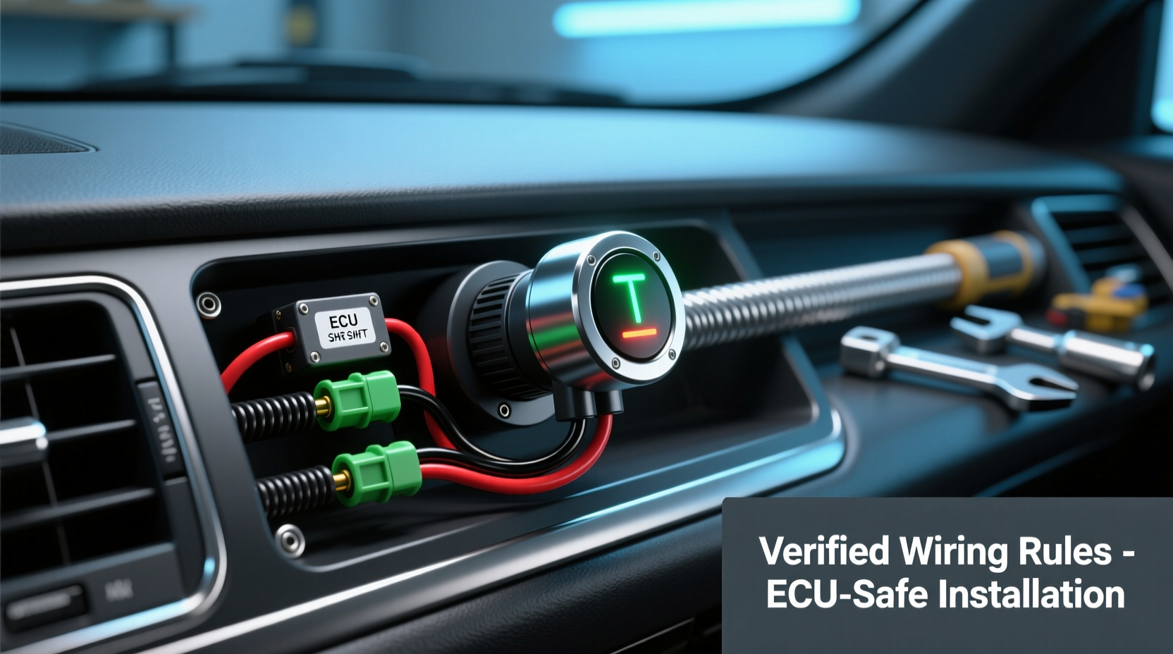 shift light installation ecu safe