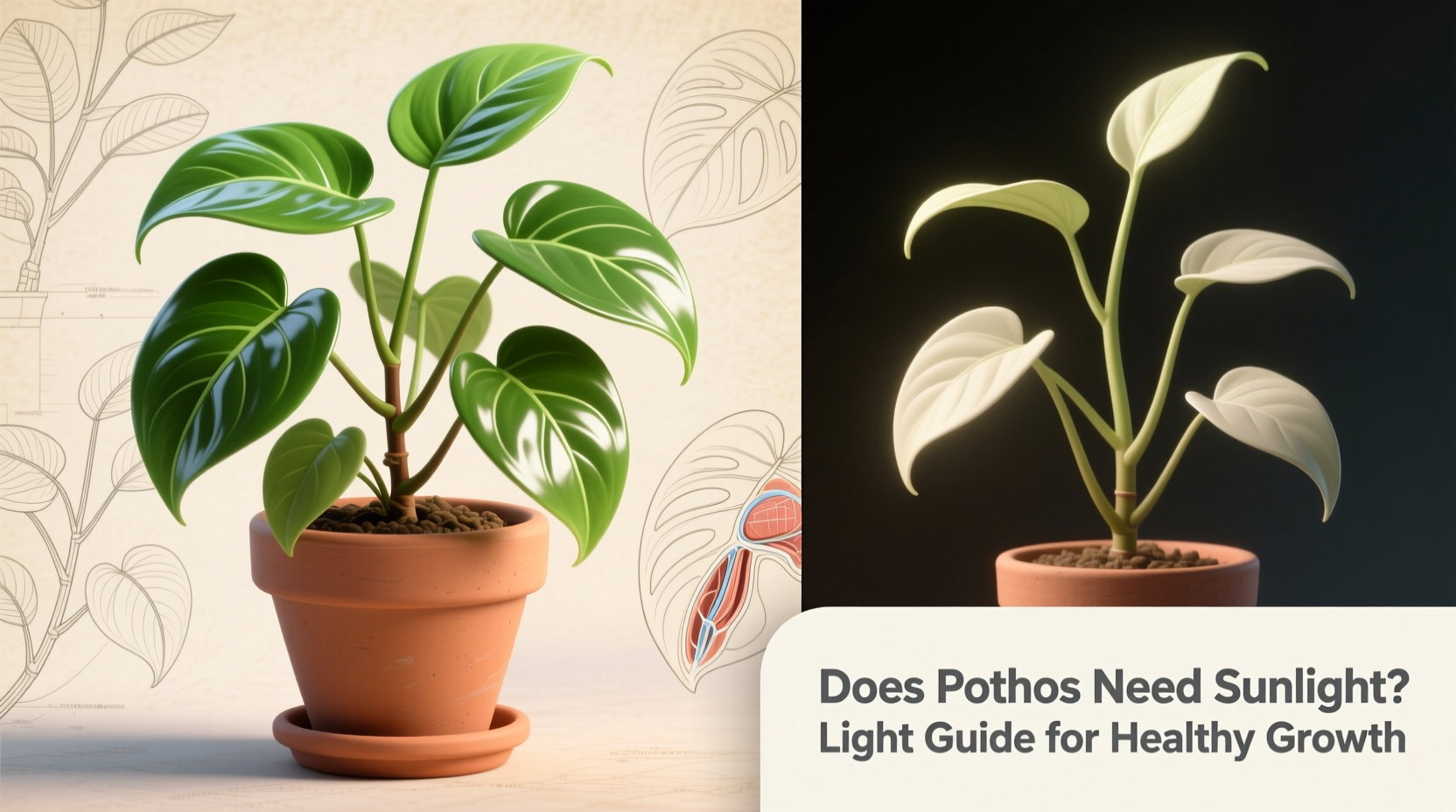 does pothos need sunlight