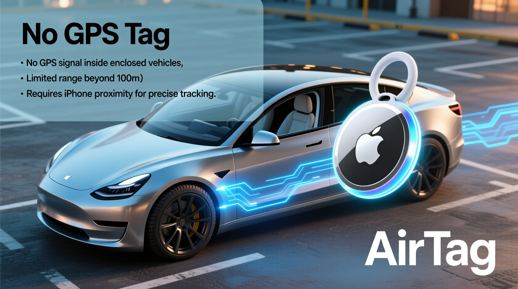can an airtag track a car