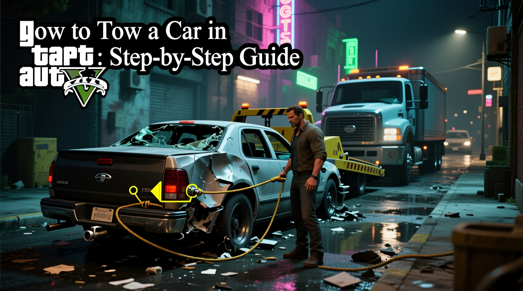 how do you tow a car in gta 5