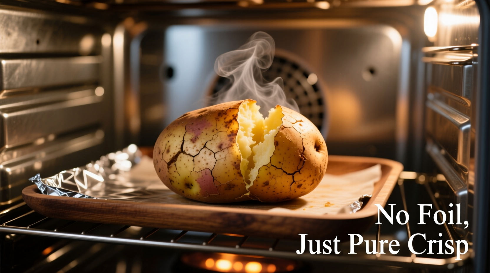 baked potato in oven no foil